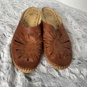 Pikolinos Women's Brown Leather Mules, Size 36 EU